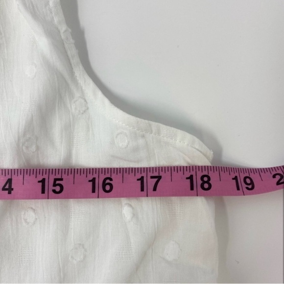 Wishlist Apparel Maxi Dress Tiered White Dot M flowy boho summer - Picture 3 of 3